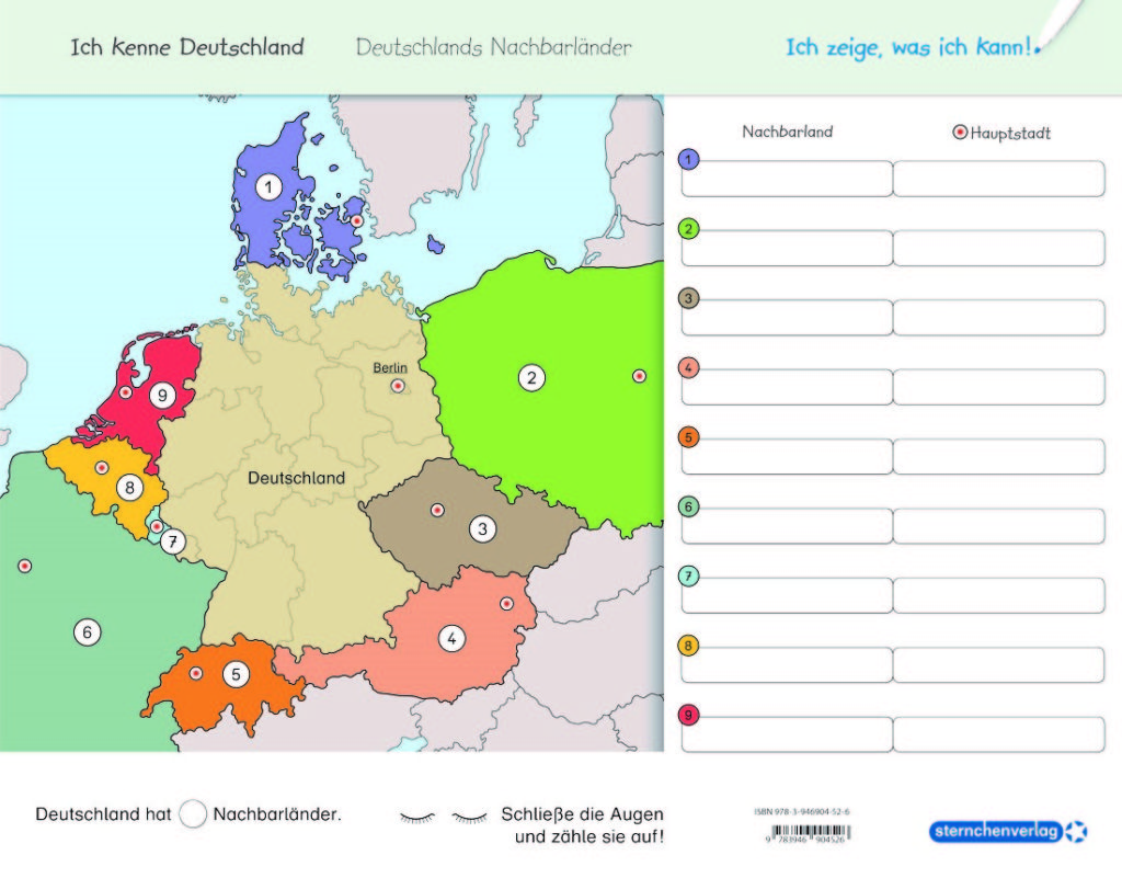 Ich Kenne Deutschland Deutschlands Nachbarl Nder Sternchenverlag